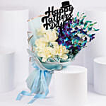 Dads Blue Elegance Bouquet
