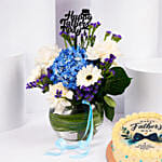 Fathers Day Floral Cake Combo