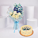 Fathers Day Sweet Blooms And Cake