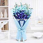 Fathers Day Blue Orchid Tribute