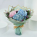 Beautiful 4 Colour Hydrangea Bouquet
