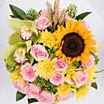 Get Well Soon Message Flowers Arrangement