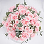 Peach Roses Table Centerpiece Flowers