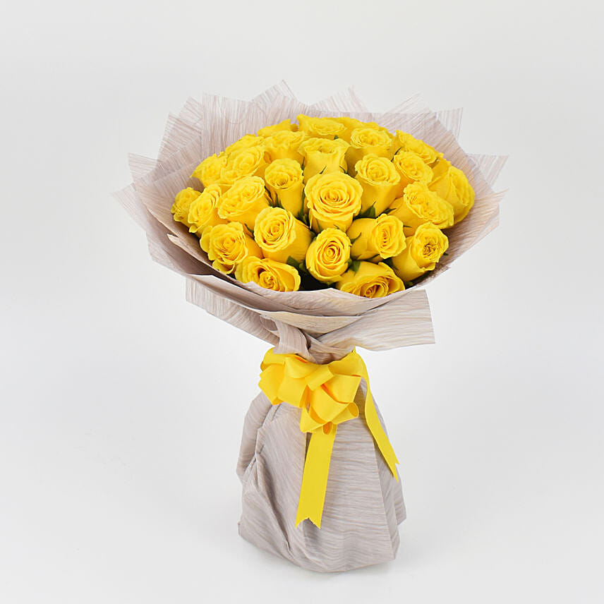 35 Yellow Roses Bouquet: Gifts To Al Qatif