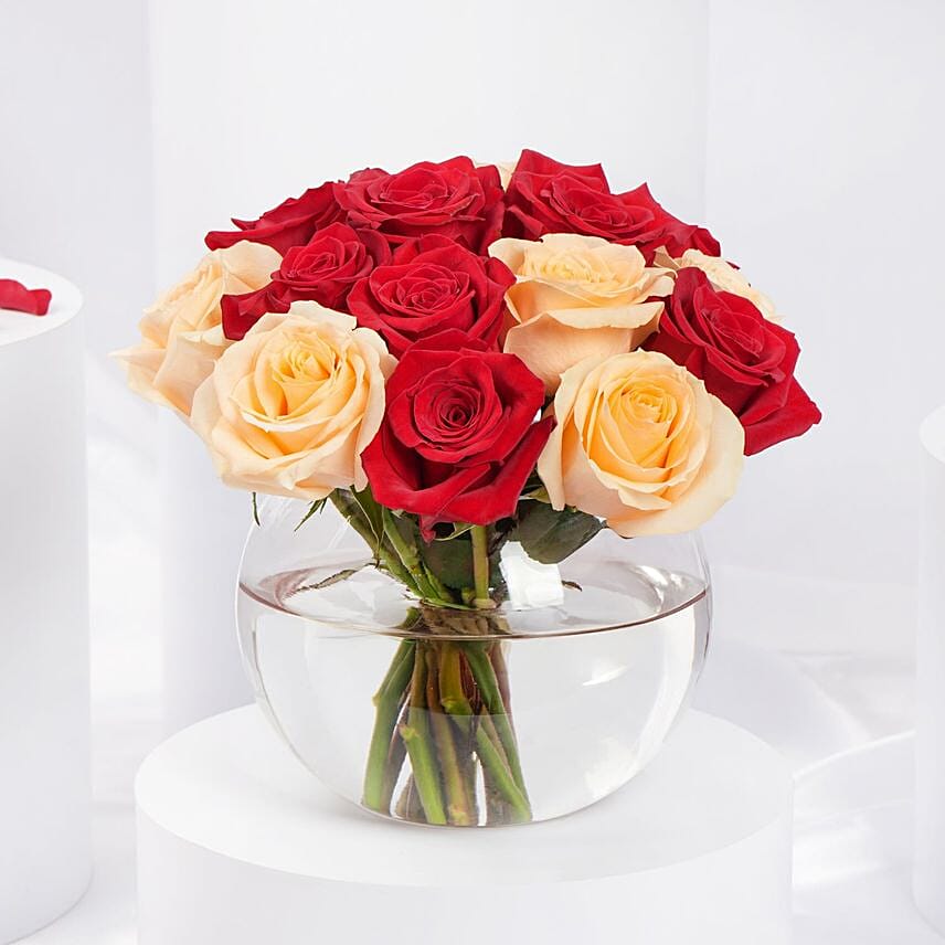 Fitna Valentine Flower Bowl: Send Gifts to Jeddah