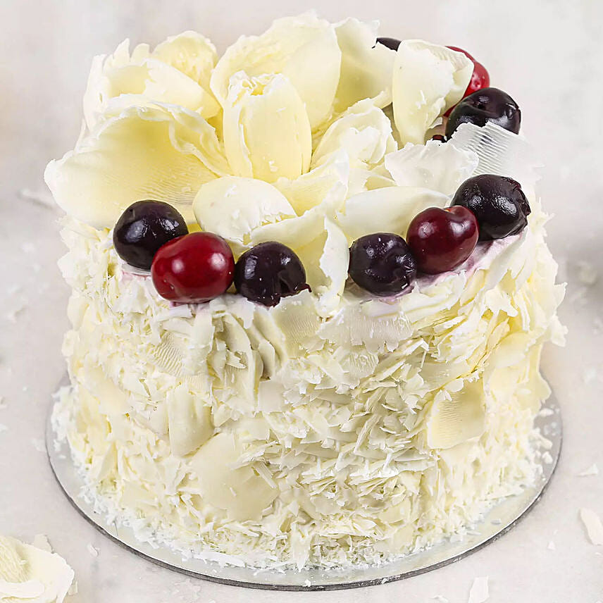Heavenly White Forest Cake Half Kg: 