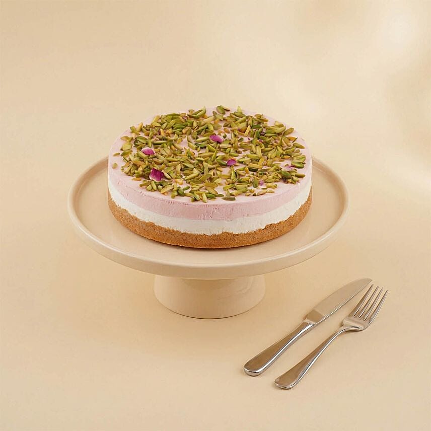 Rose Pistachio Cheesecake: 