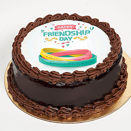 Friendship Day Chocolate Cake 500 Grams: توصيل كيك مكة المكرمة