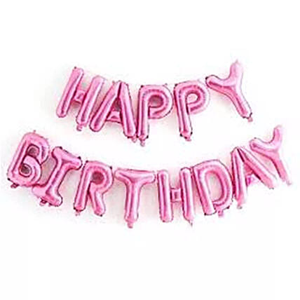 Happy Birthday Alphabet Balloon Set: Send Balloons to Saudi Arabia