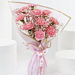 Baby Girl Welcoming Carnations Bouquet