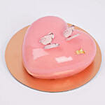 Gentle Love Heart Shape Cake Half Kg