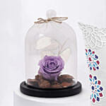 Mothers Day Combo Forever Rose With Cushion n Mug