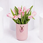 Pink Tulip Premium Pink Vase