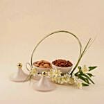Ramadan Flower Platter Cookies Treats