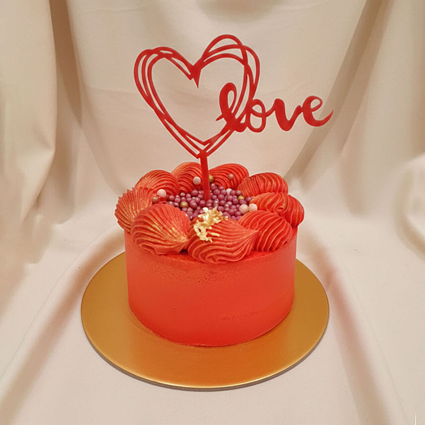 Love Expression Valentine Chocolate Cake 375g: توصيل كيك سنغافورة
