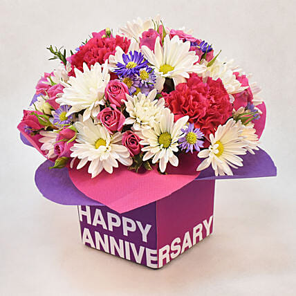 Anniversary Celebration Mixed Flowers: Flower Delivery Singapore