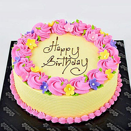 Vanilla Ribbon Cake: Gift Delivery Sri Lanka