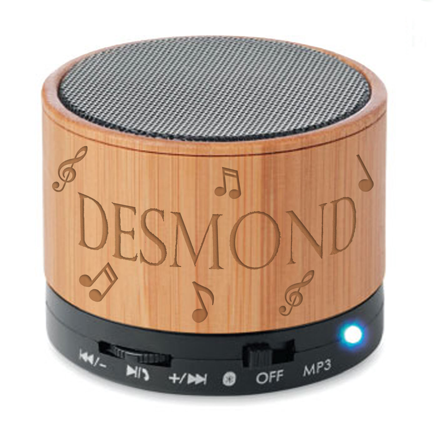 Bluetooth Speaker with Personalised Engraved Name on it